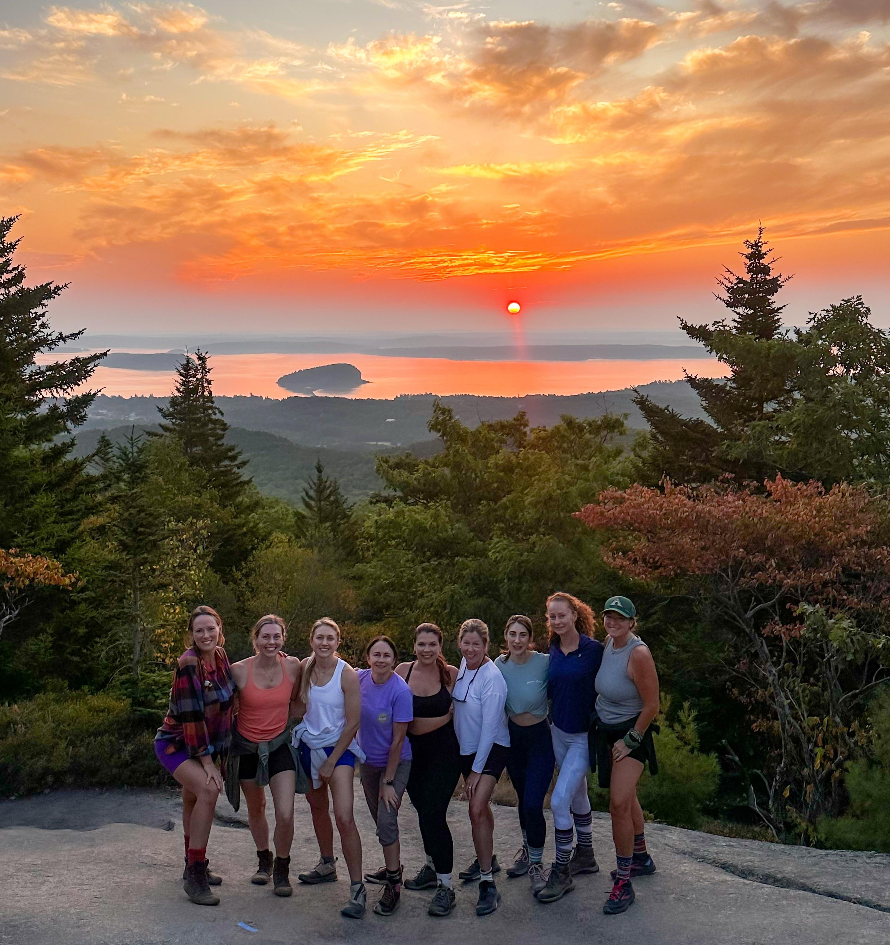 Sunrise hike on Cadillac MTN