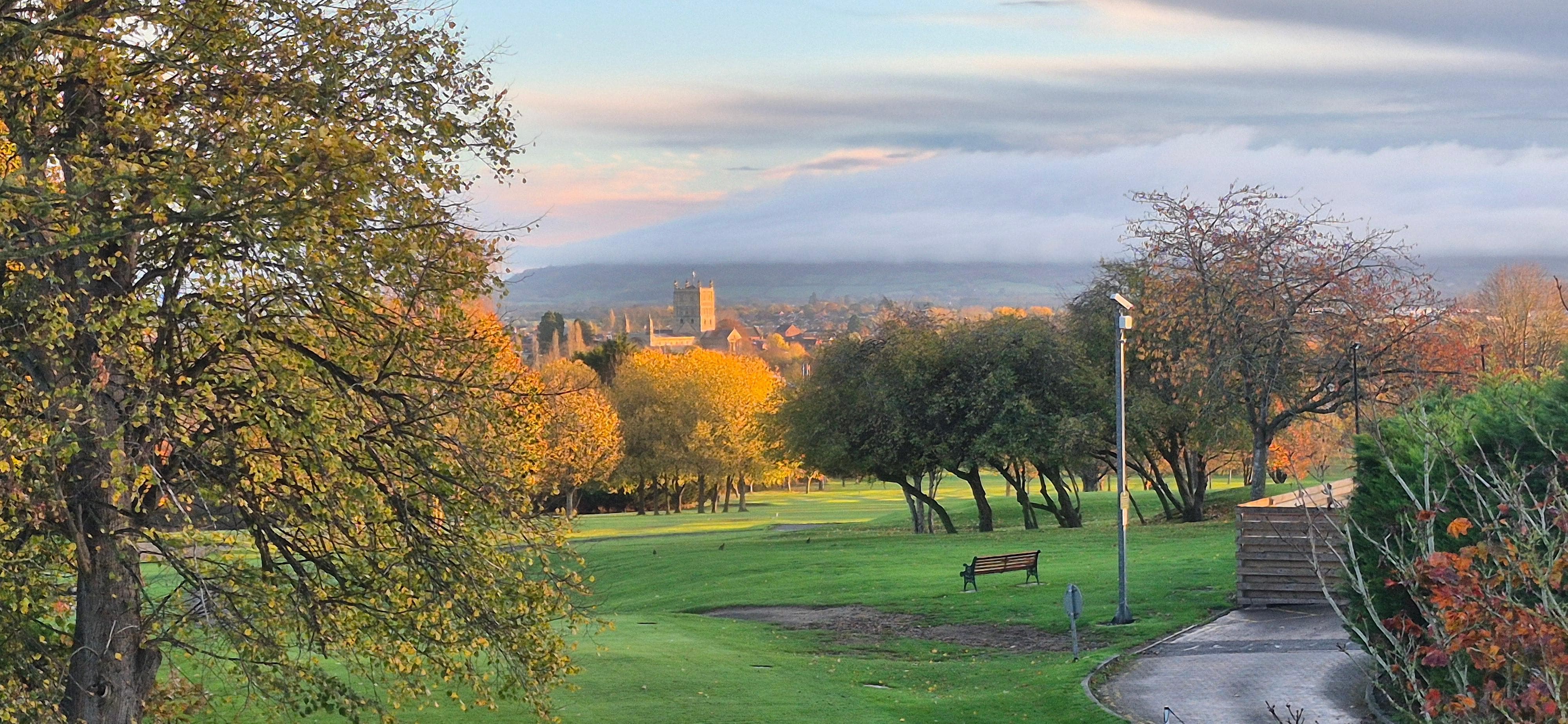 View from bedroom window.