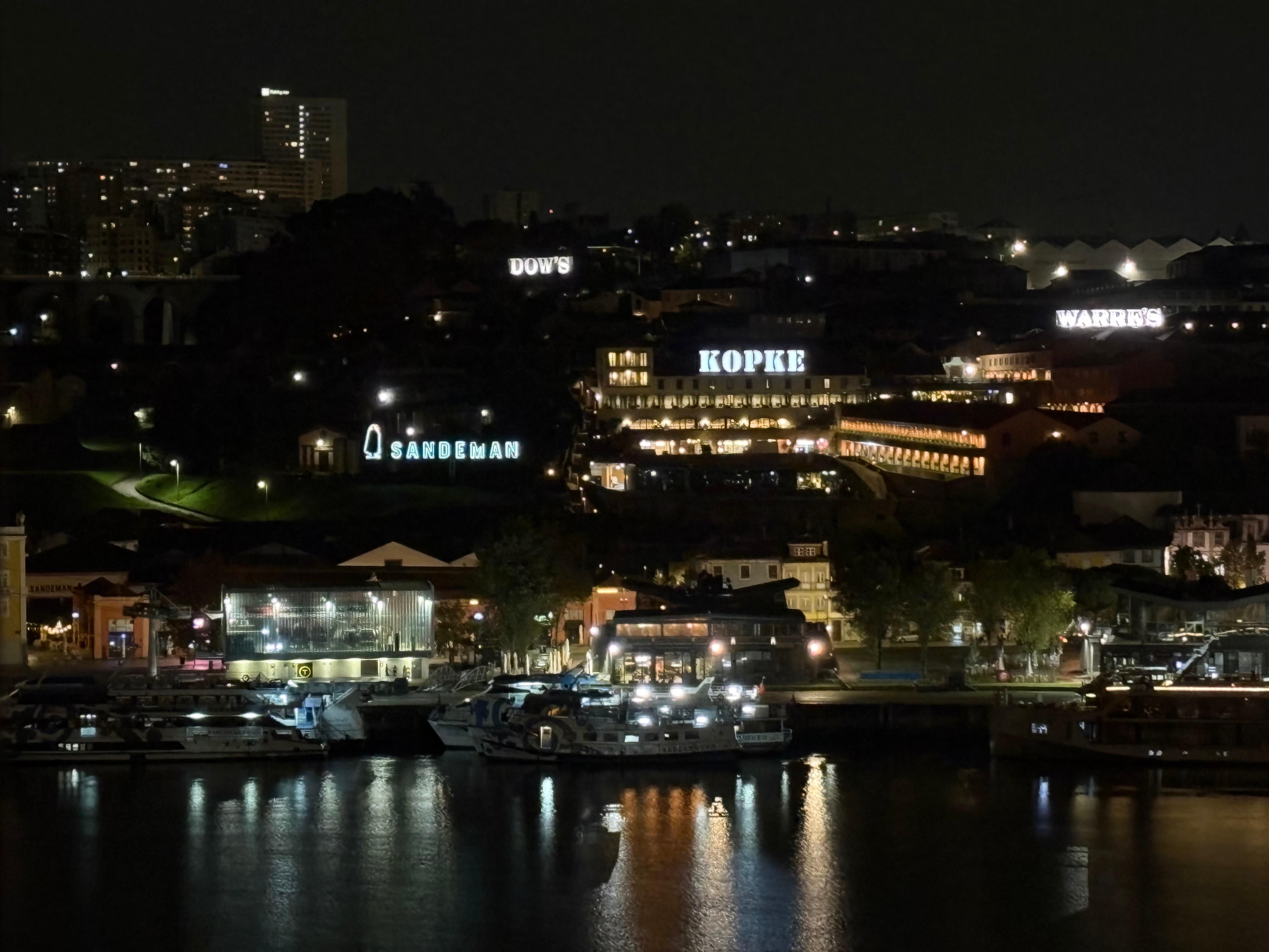 View of Gaia from our hotel windiw