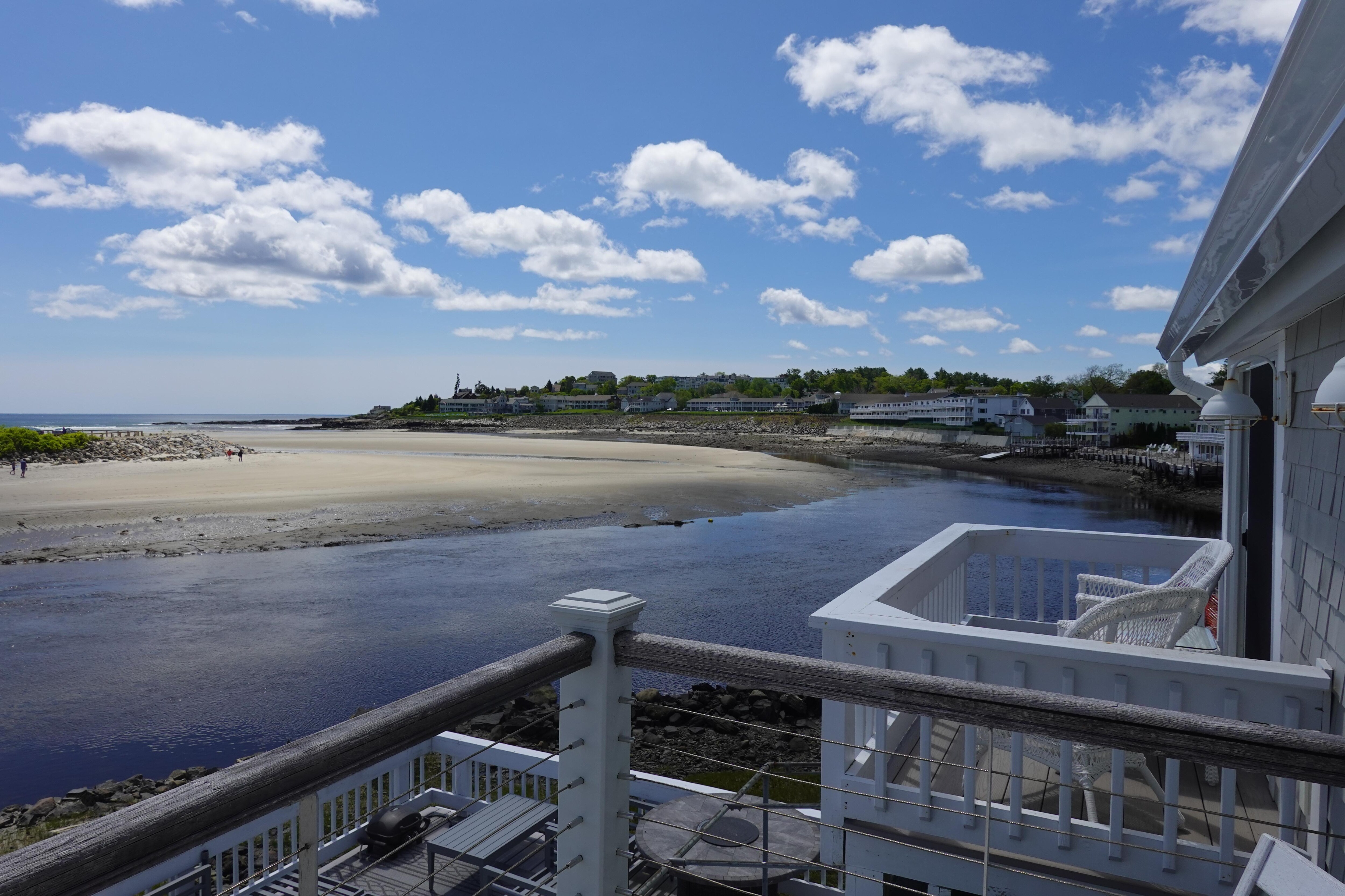 The view down river to the inlet