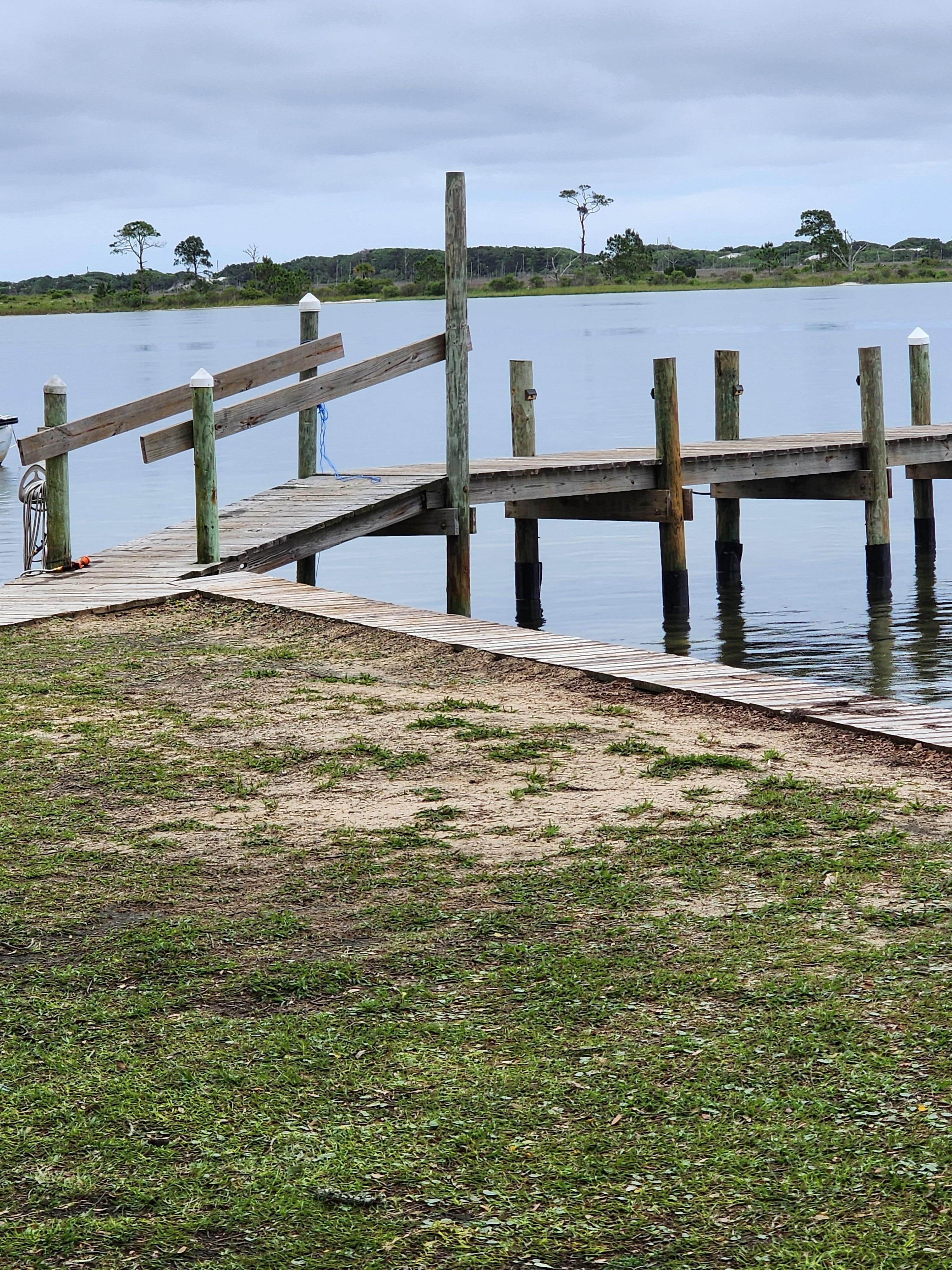 Fishing dock at condo