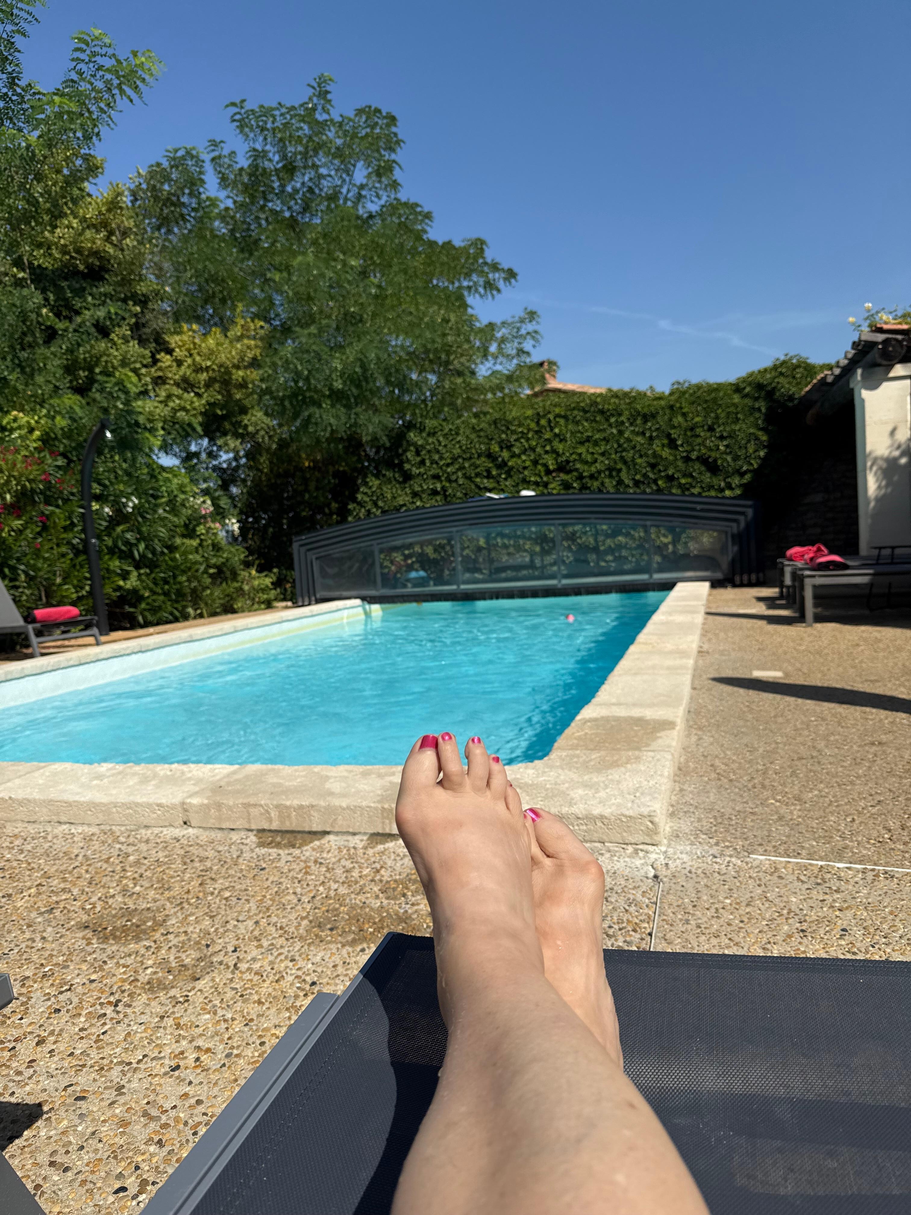 Pool at hotel.