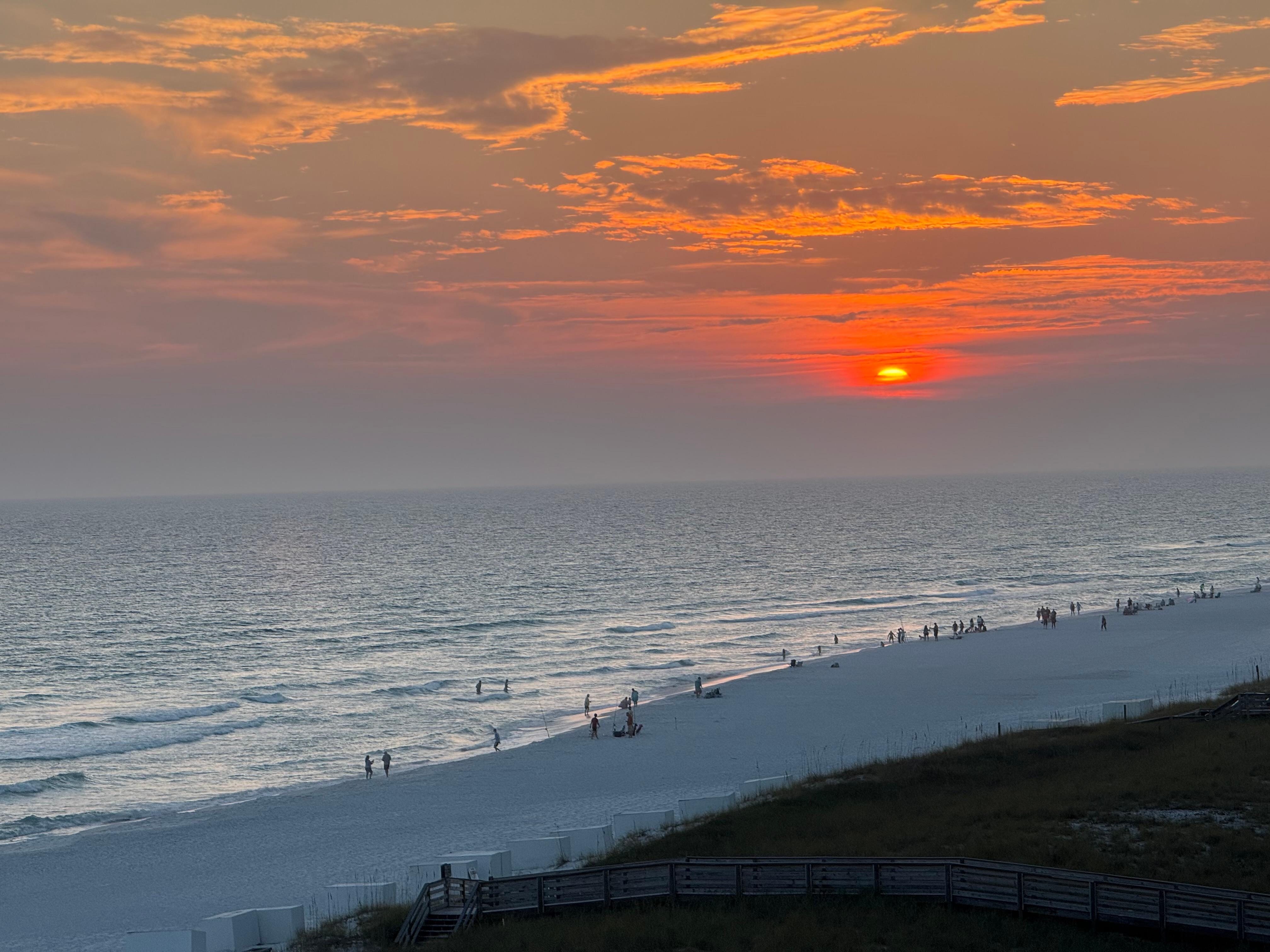 Sunset from the balcony