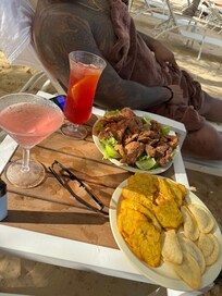 Special authentic food the chief prepared for us