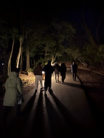 若草山のナイトハイク。無料のサービスでした。