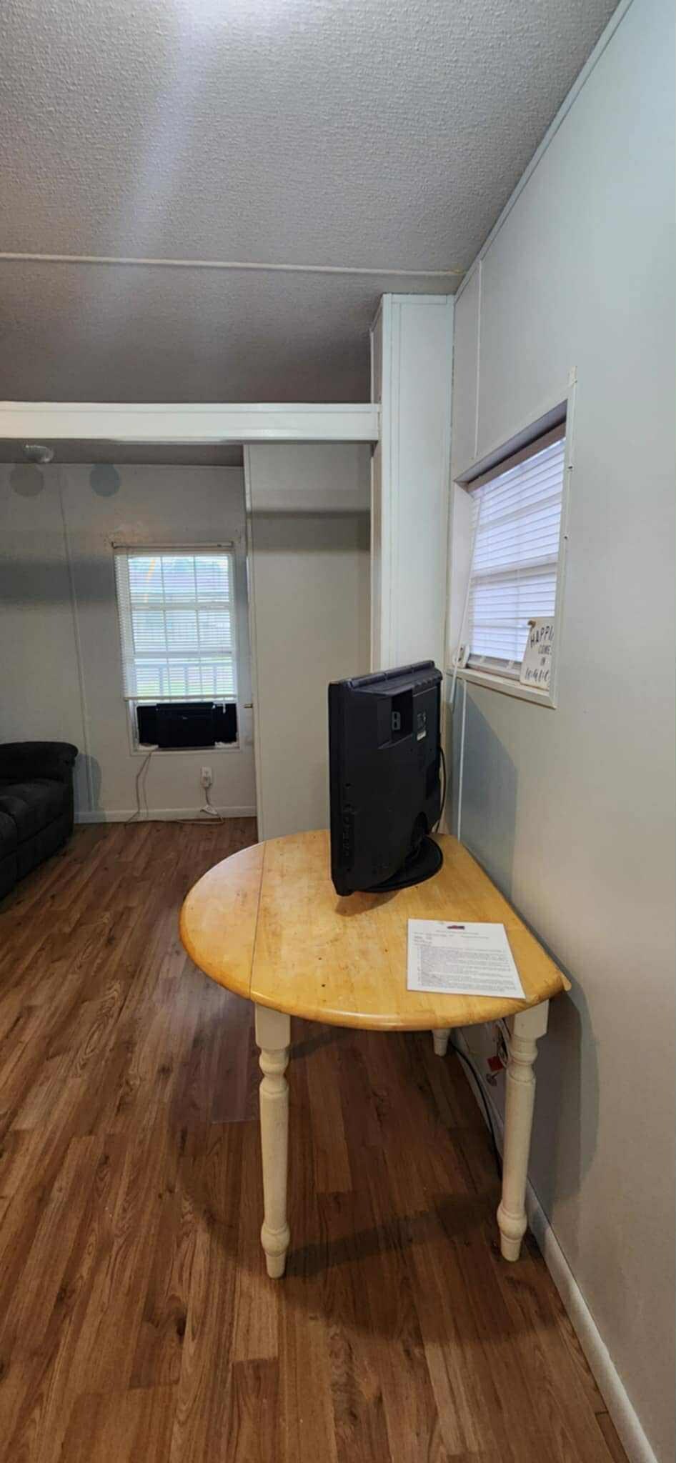 Tv small no WiFi connection. I had to go purchase a Roku streaming device. 