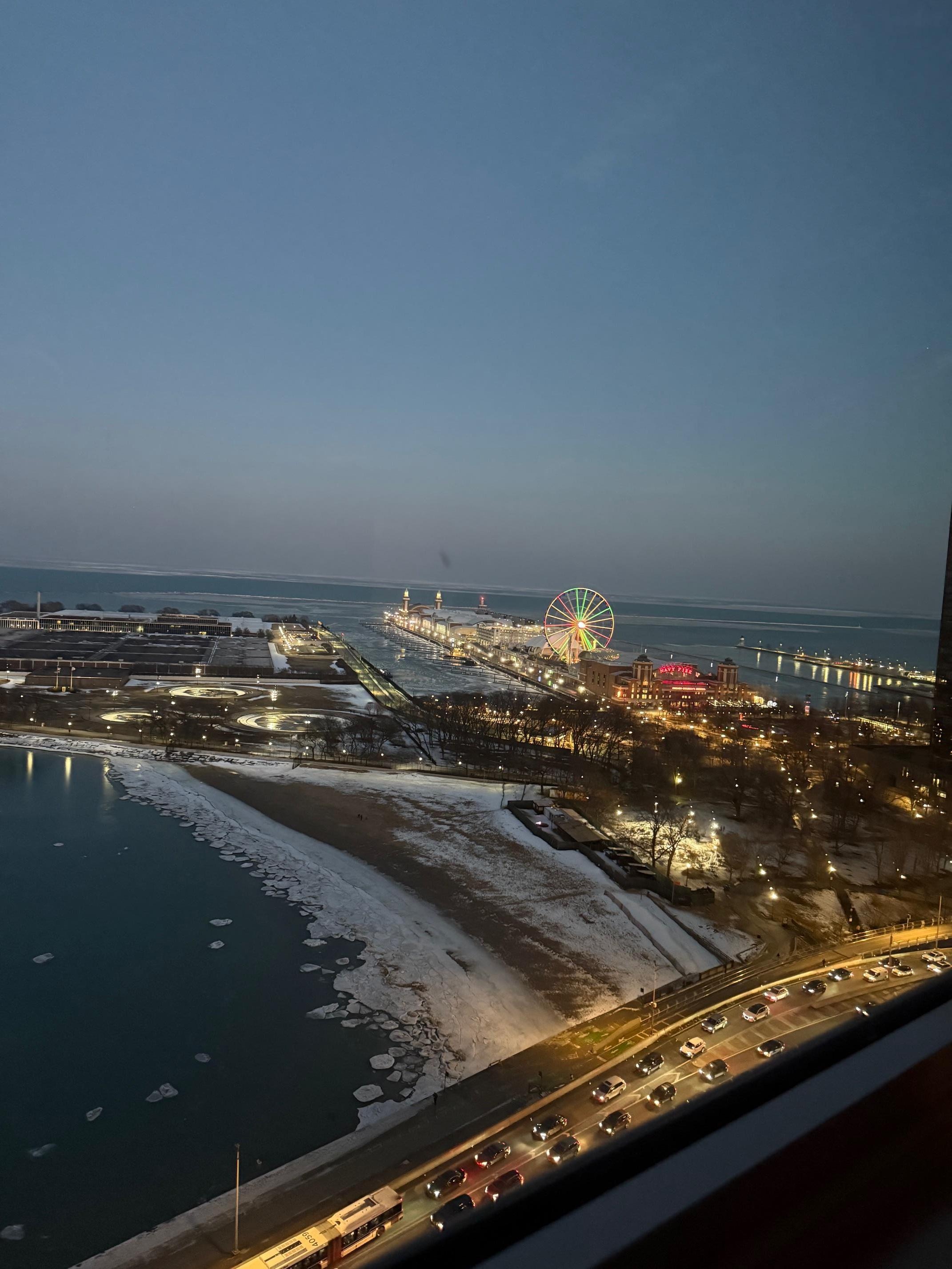 The Navy Pier view outside our window. (2)