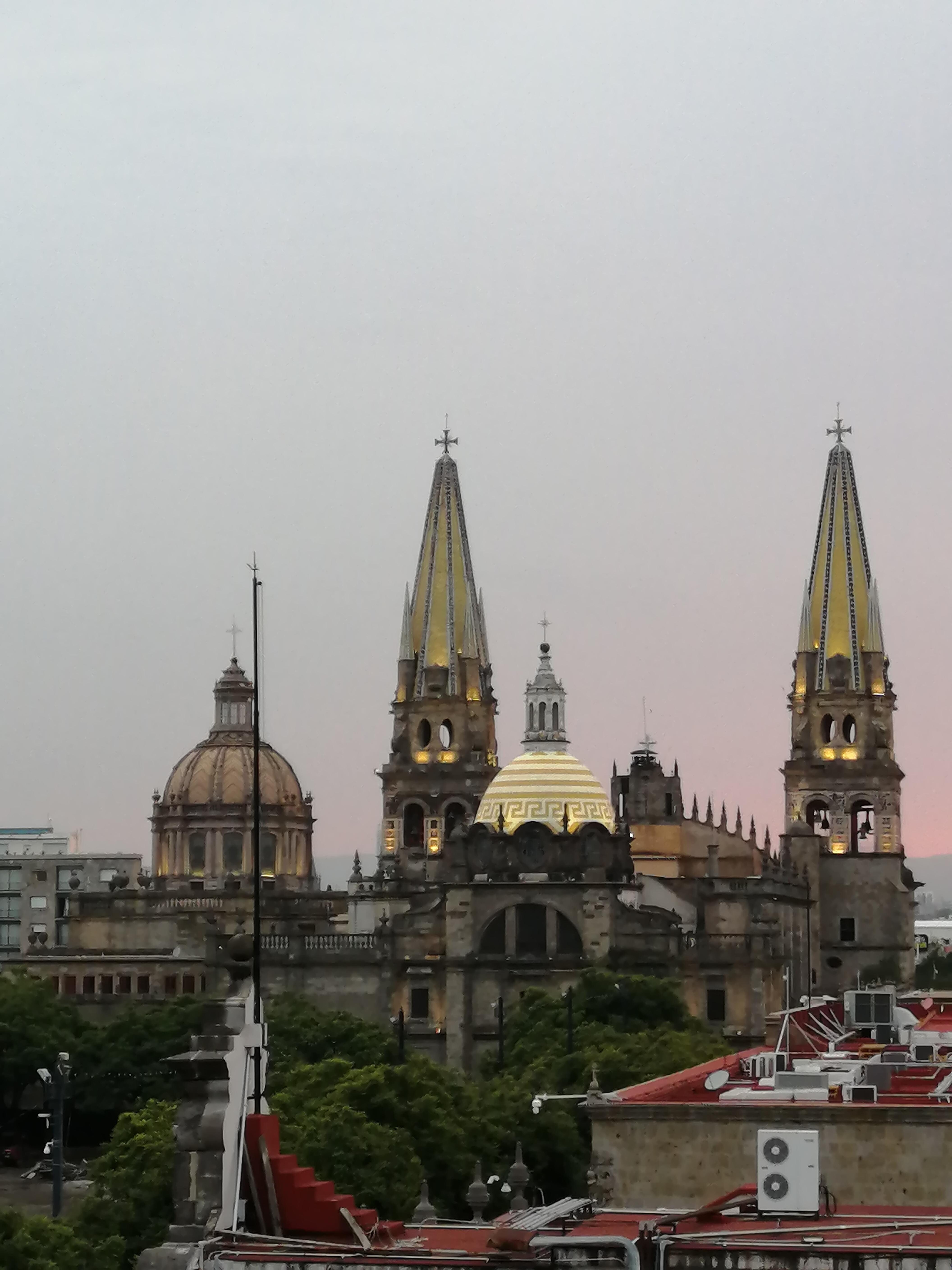 Vista de la catedral desde la terraza del hotel