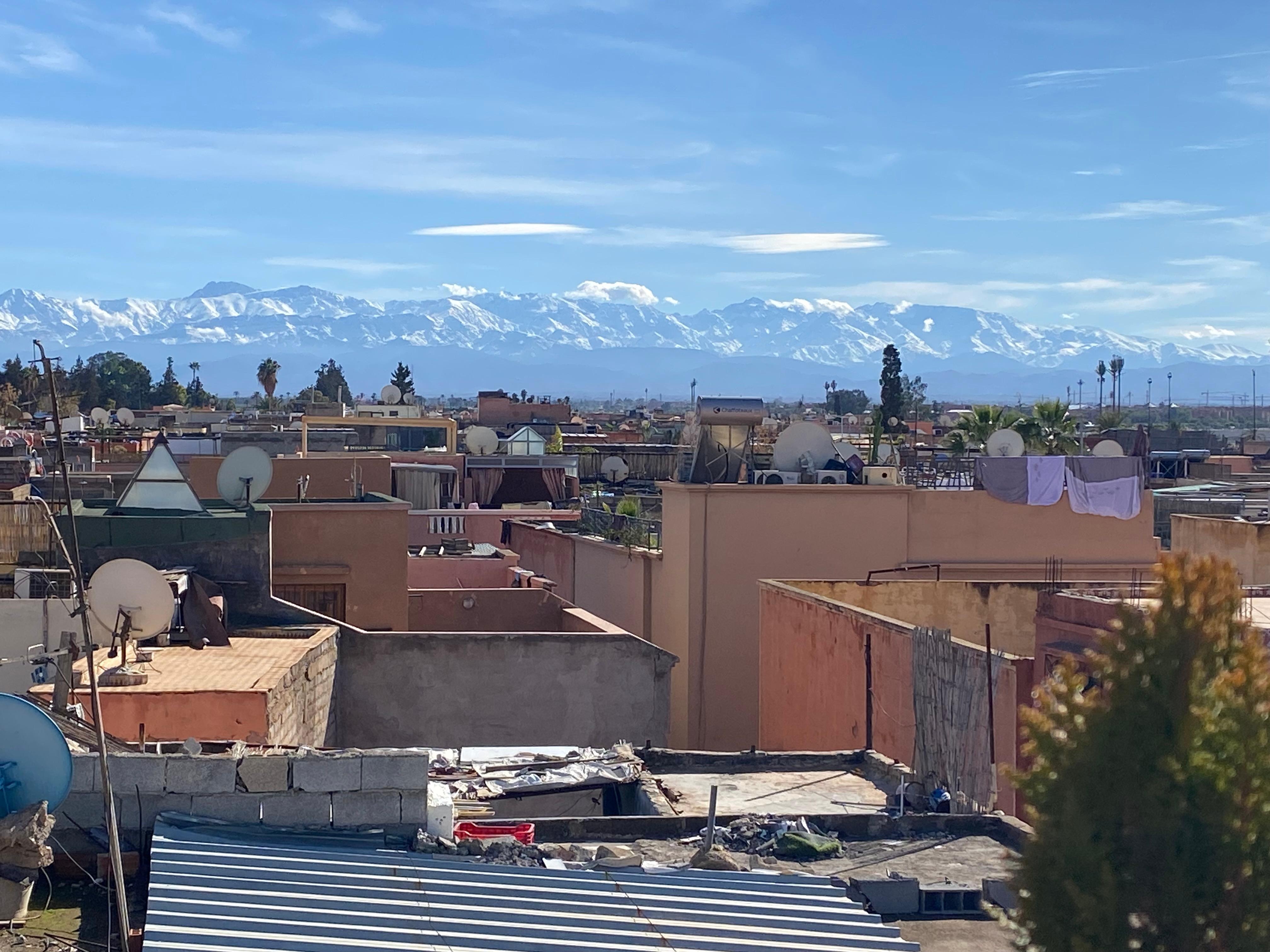View from roof terrace