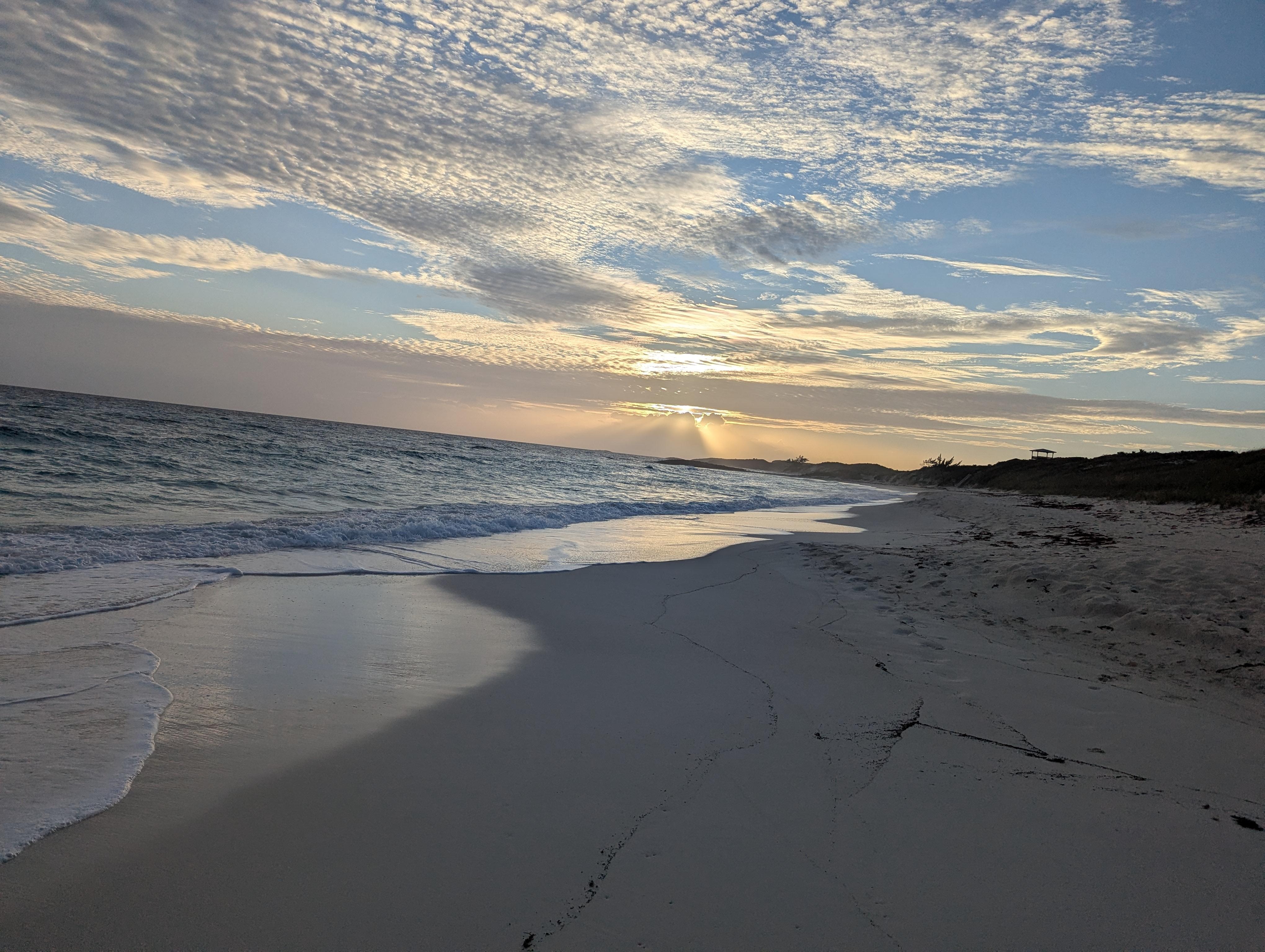 Gorgeous beach sunrise.