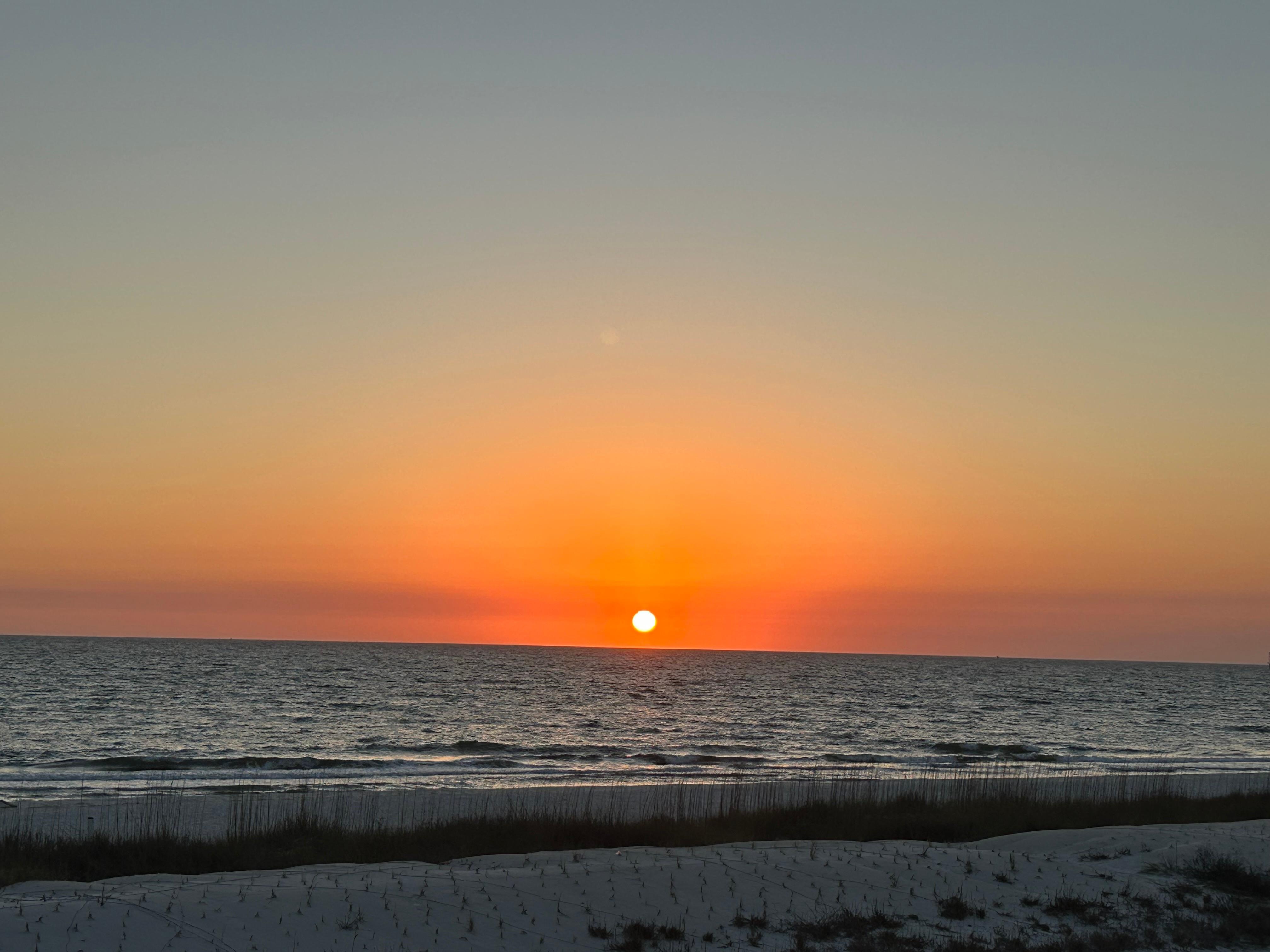 Sunset from back deck 