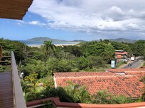 View from balcony above bar