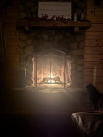 Awesome real fireplace!