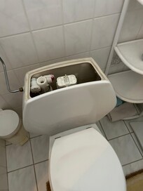 Defekte Toilette