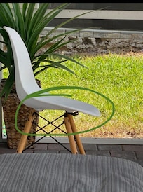 Broken chair.