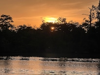 Sunset from the boathouse