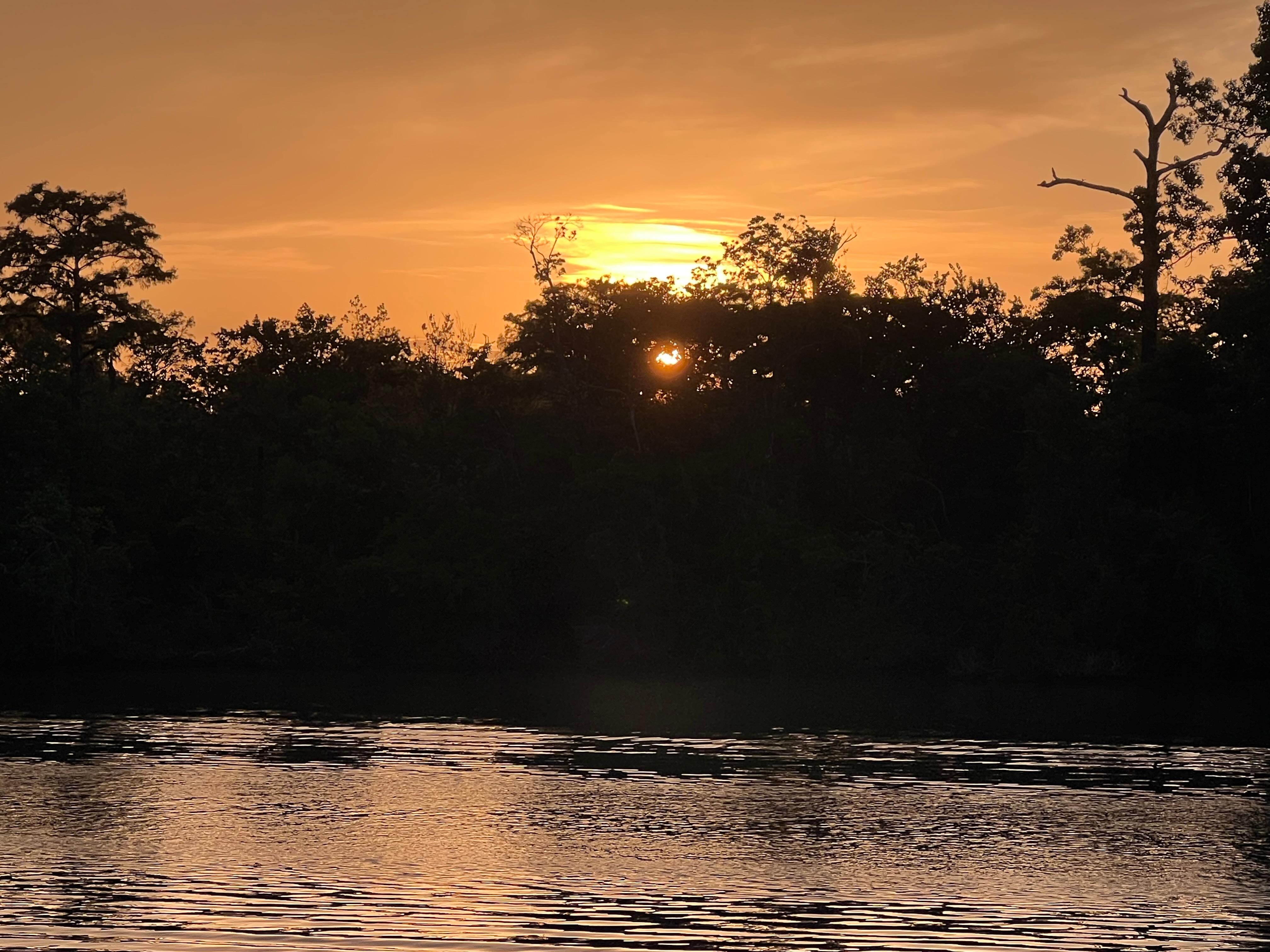 Sunset from the boathouse 