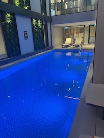 Indoor pool relaxation
