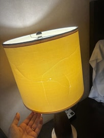 Cracked lamp shade