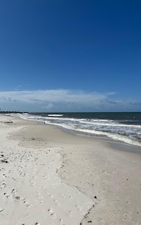 South facing beach view