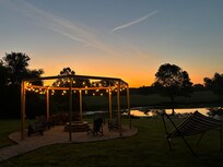 Beautiful sunrise on the property.