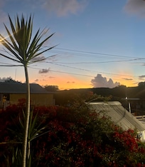 Evening view from the front porch