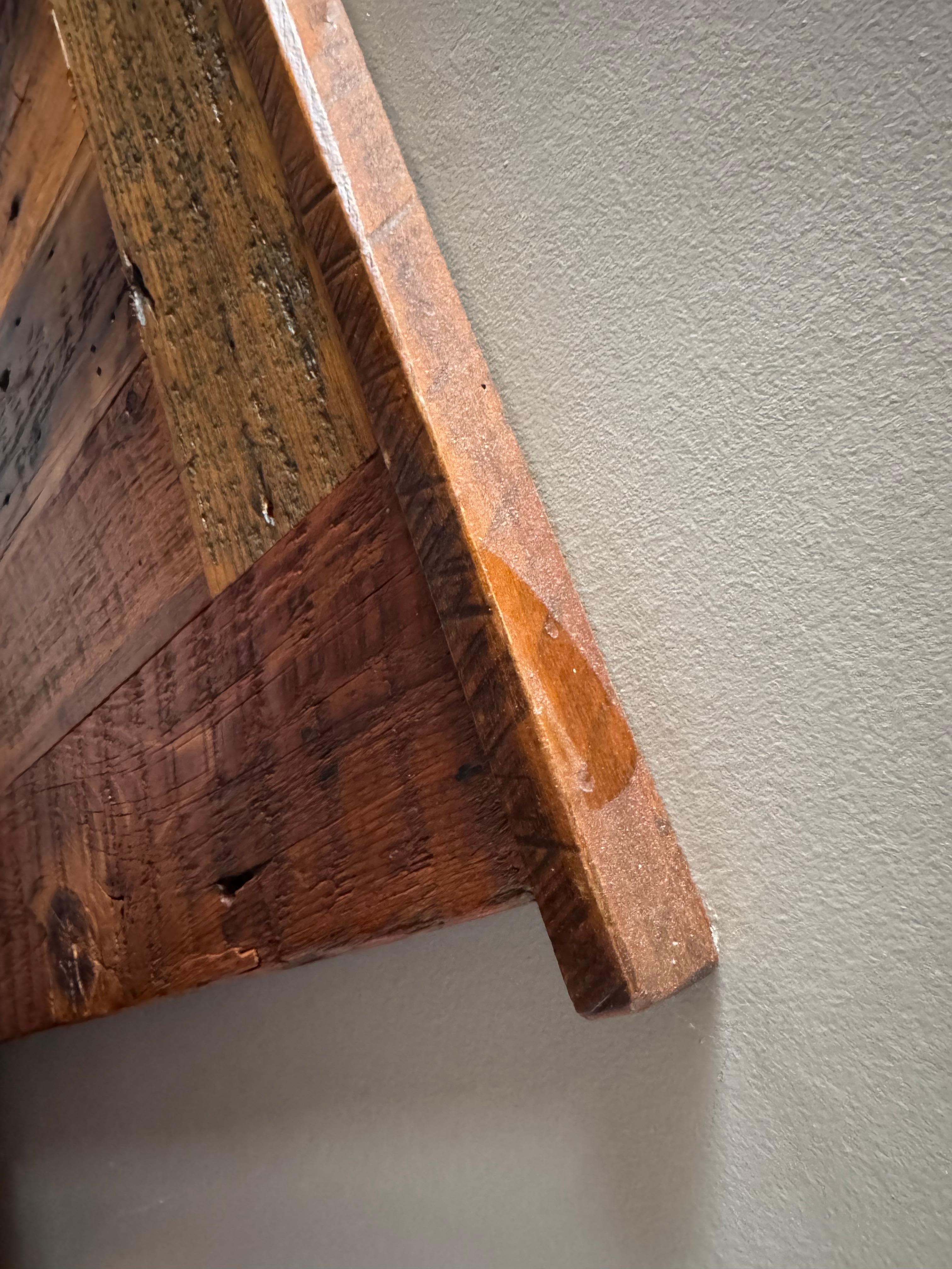 Dusty headboard in the master.