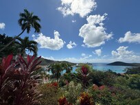 View walking up to pool
