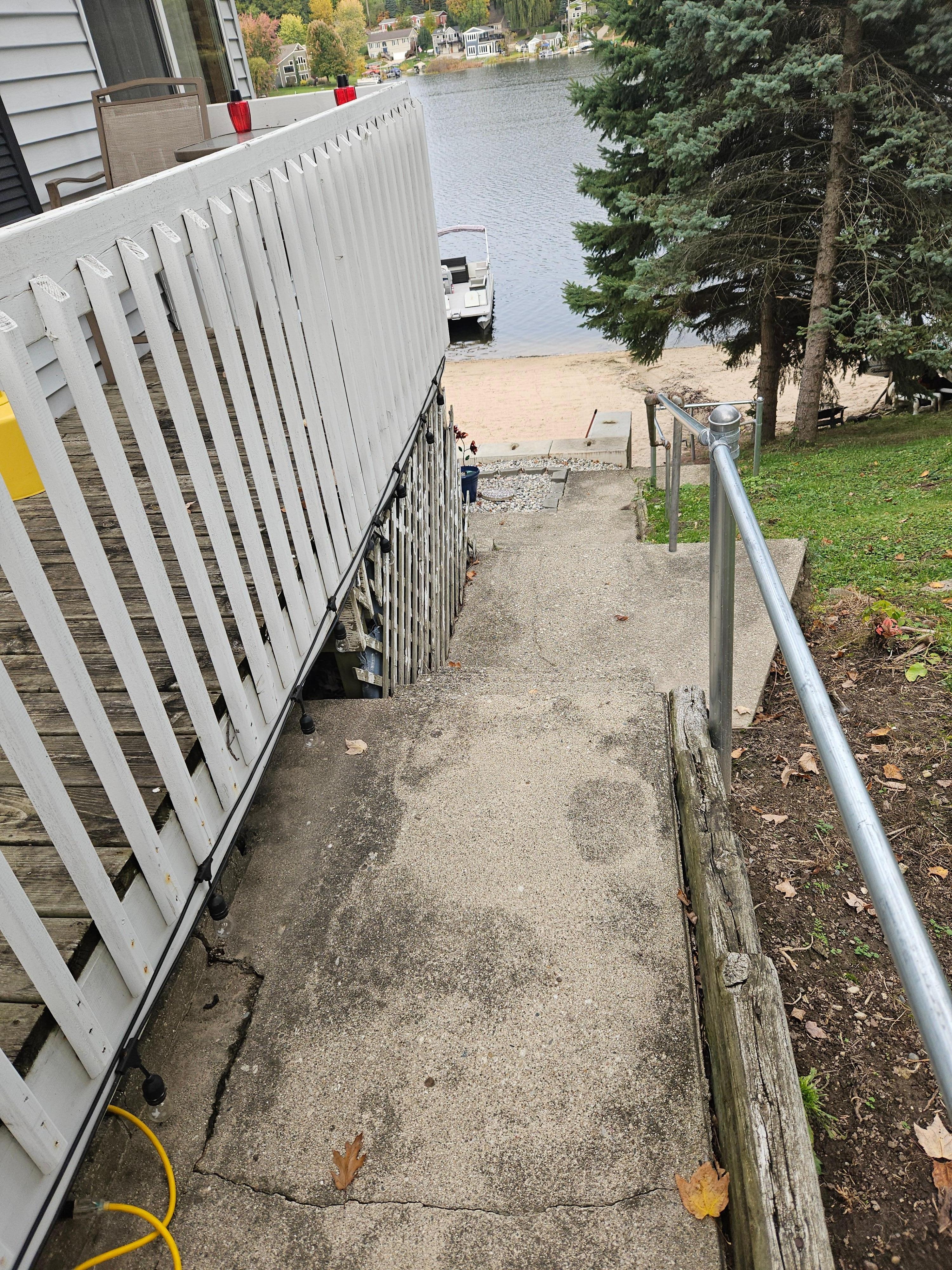 And down to the lake