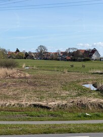 View looking towards the village nearby.