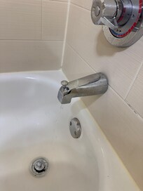 Tub faucet runs continuously