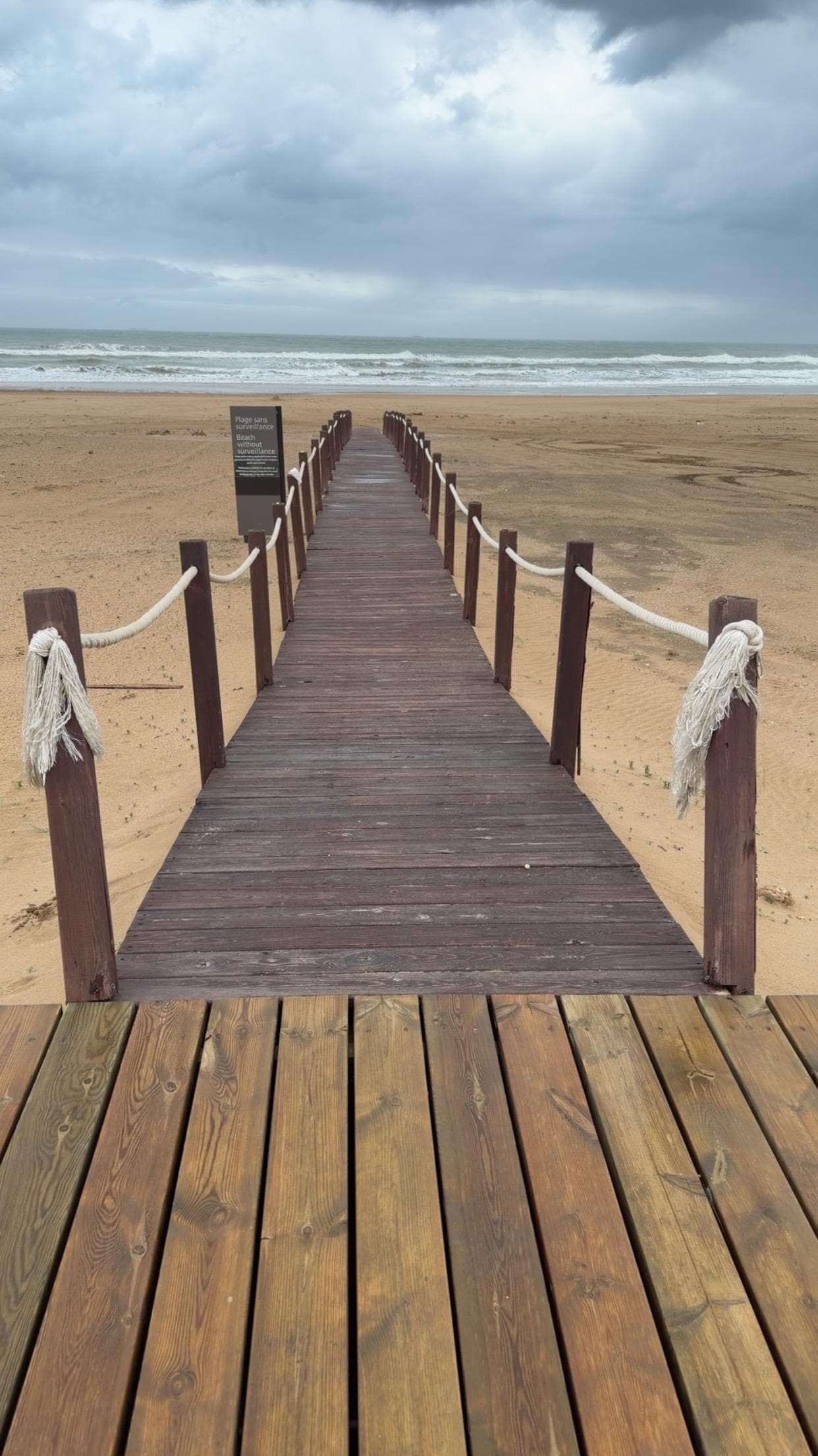 Accès à la plage privée 