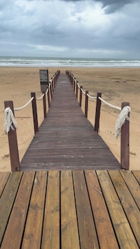 Accès à la plage privée