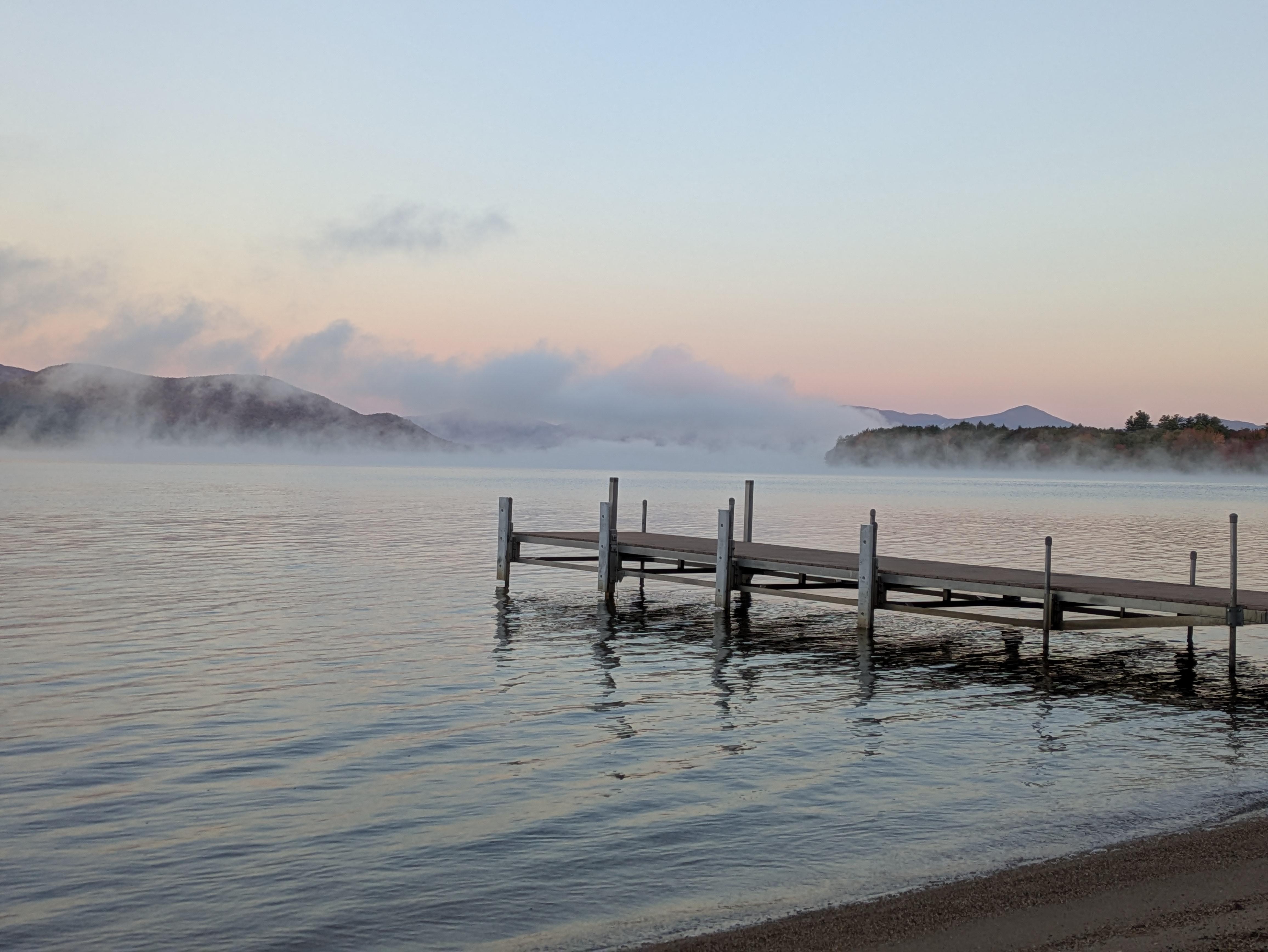 October Sunrise from the beach in front of the house.