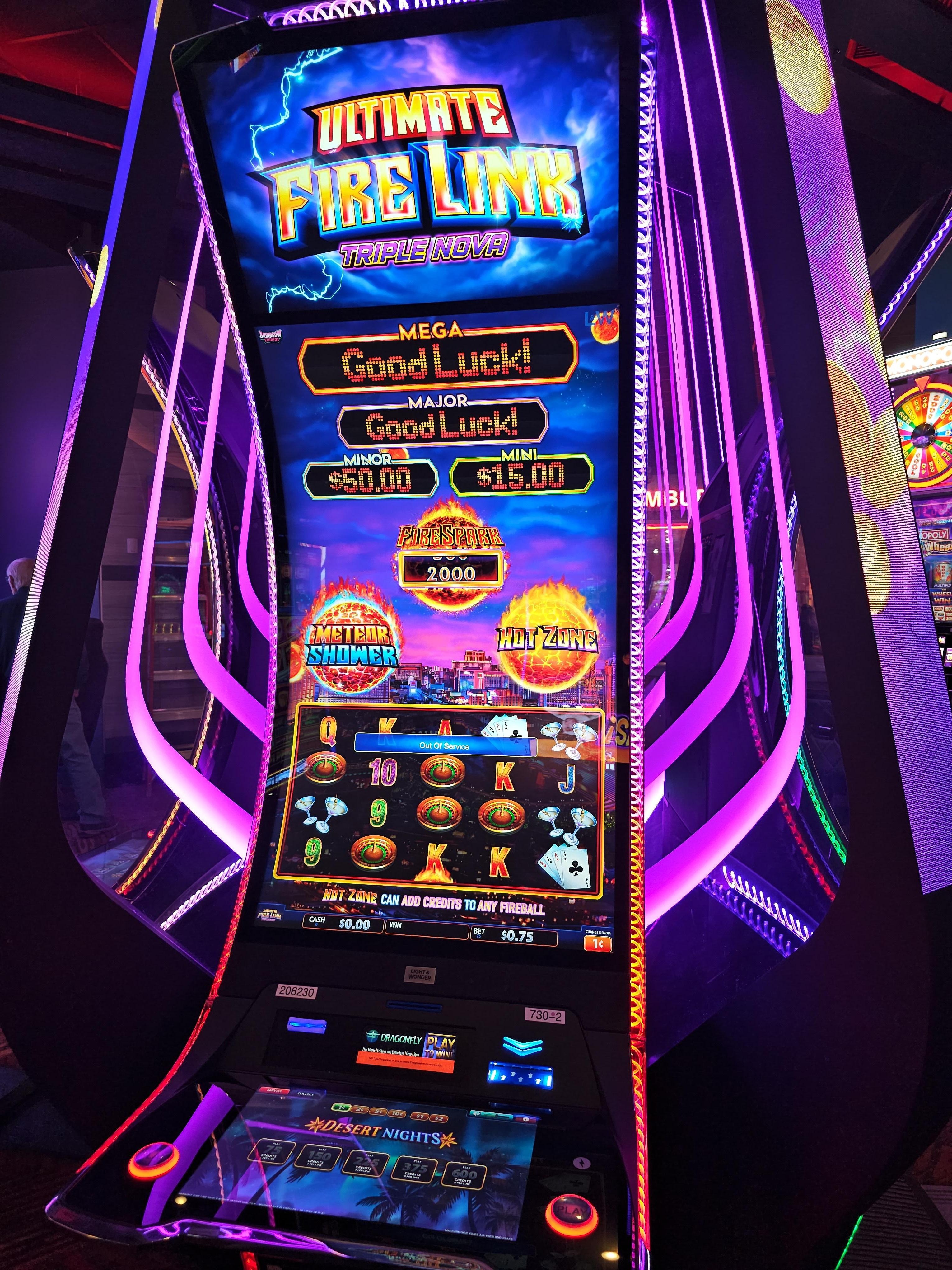 They were just putting these new slots as we were departing 