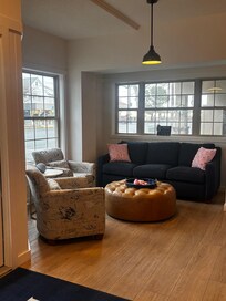 Seasonal decor in lobby