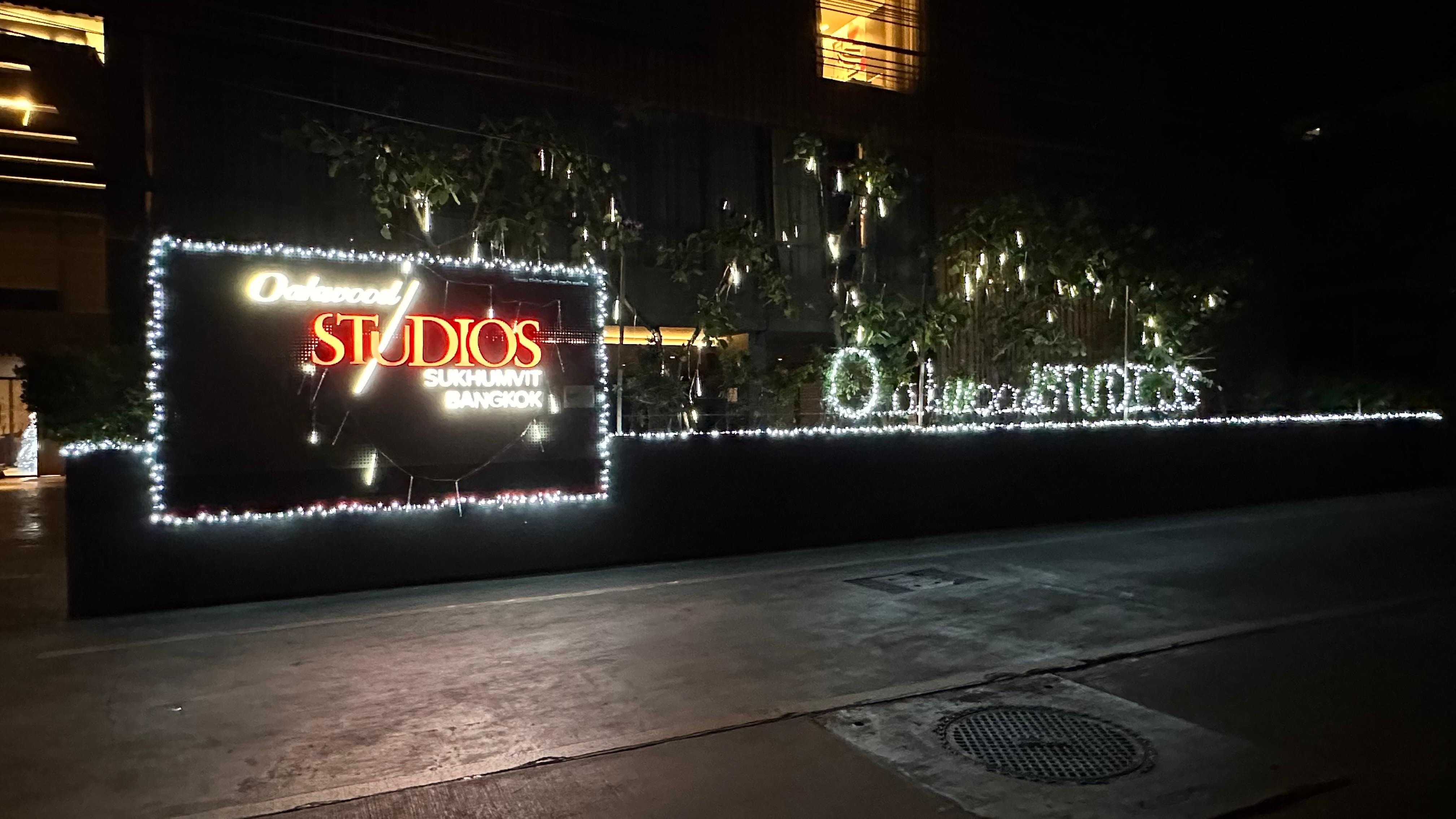 Front of Hotel at night