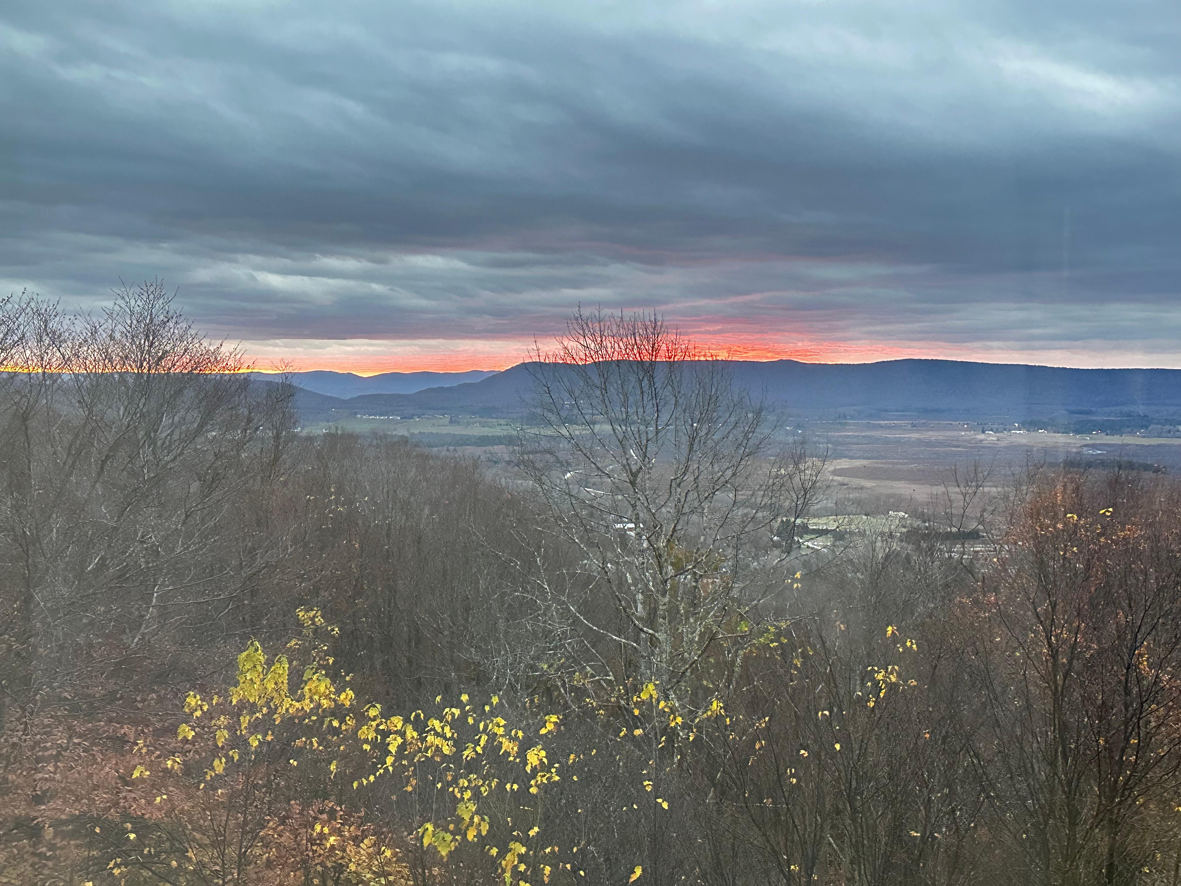Sunset from the deck