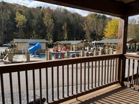 view from front porch of tiny home #71