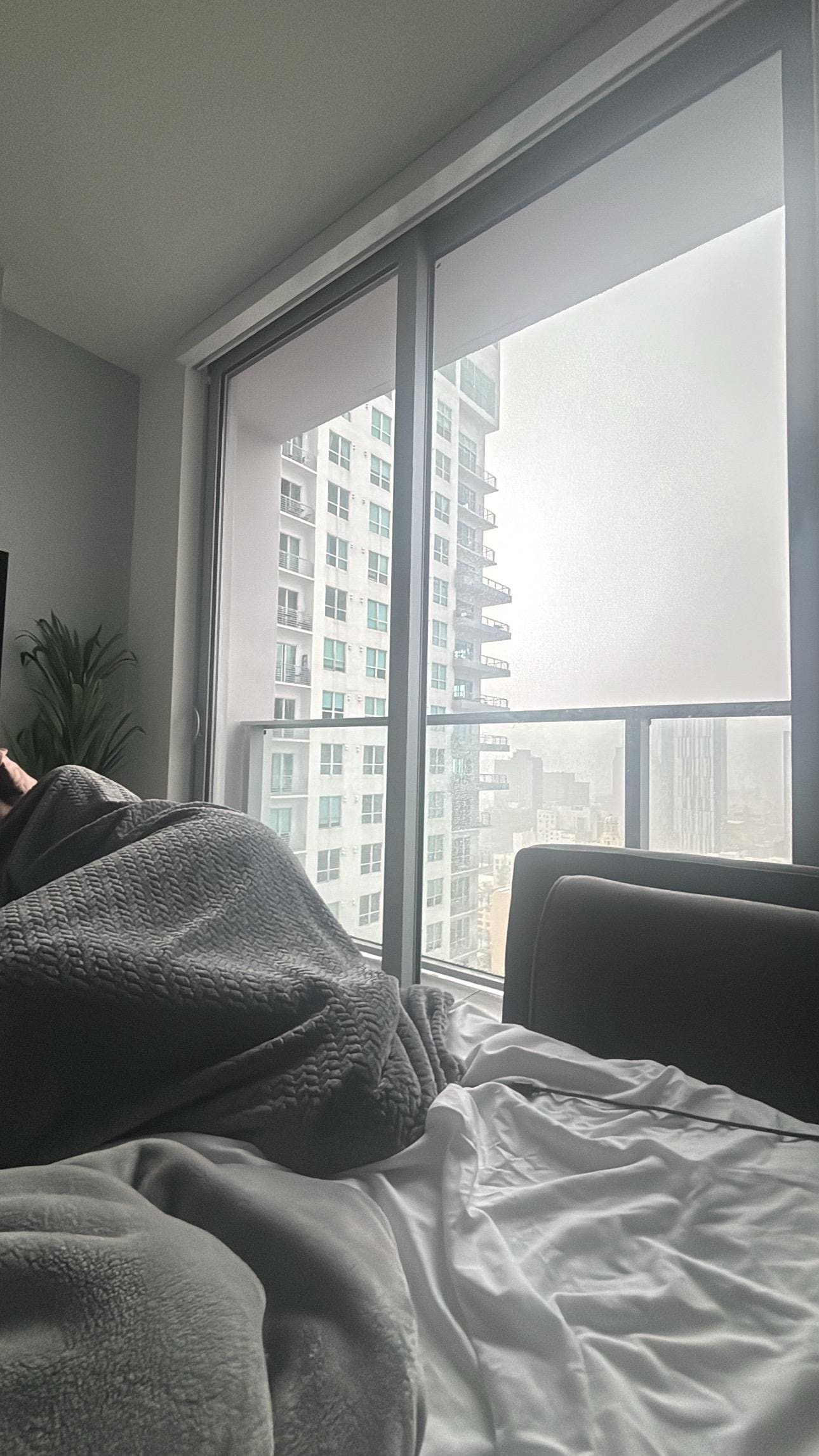 Balcony small also but view was nice 