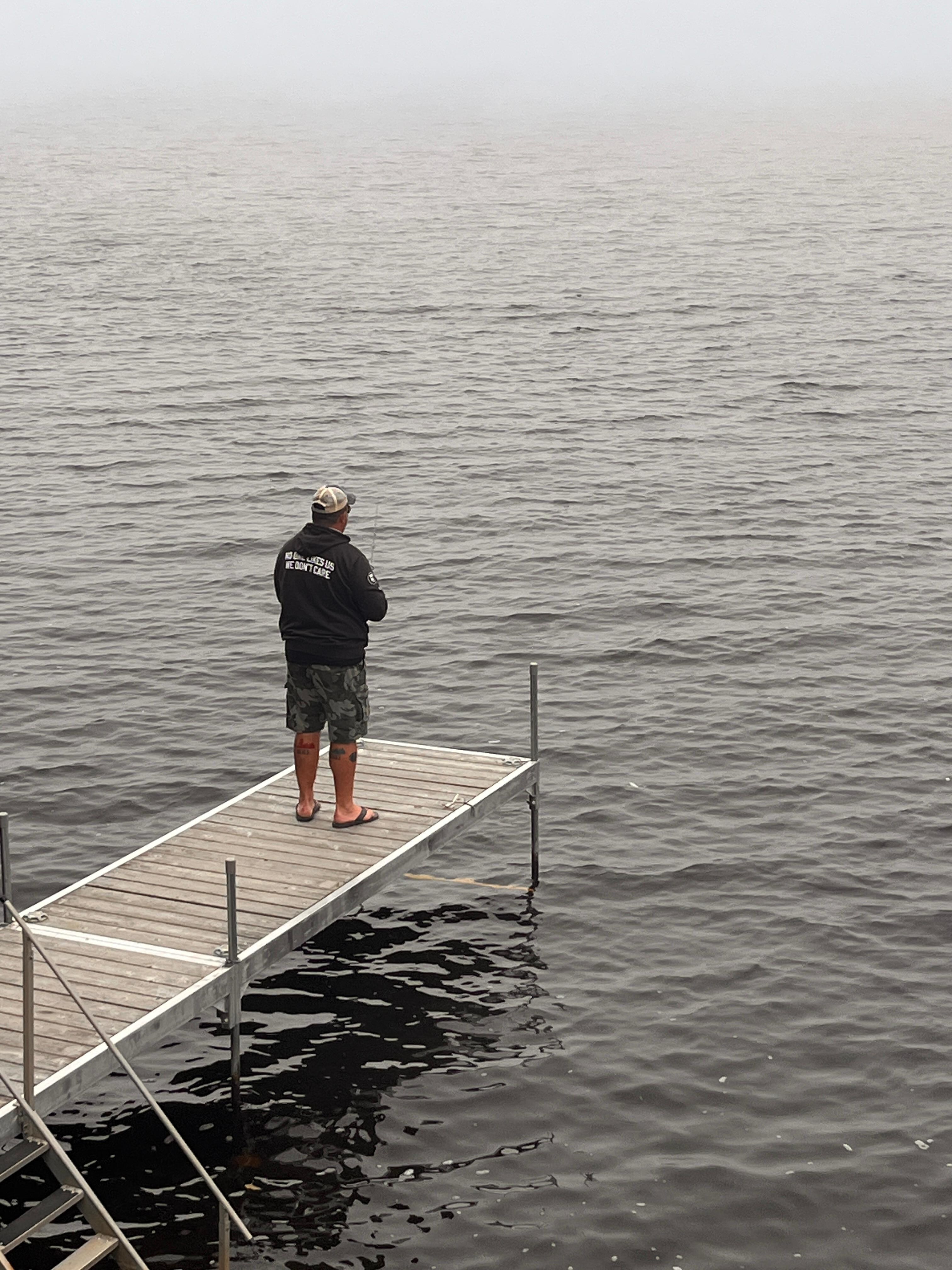 Fish from the dock