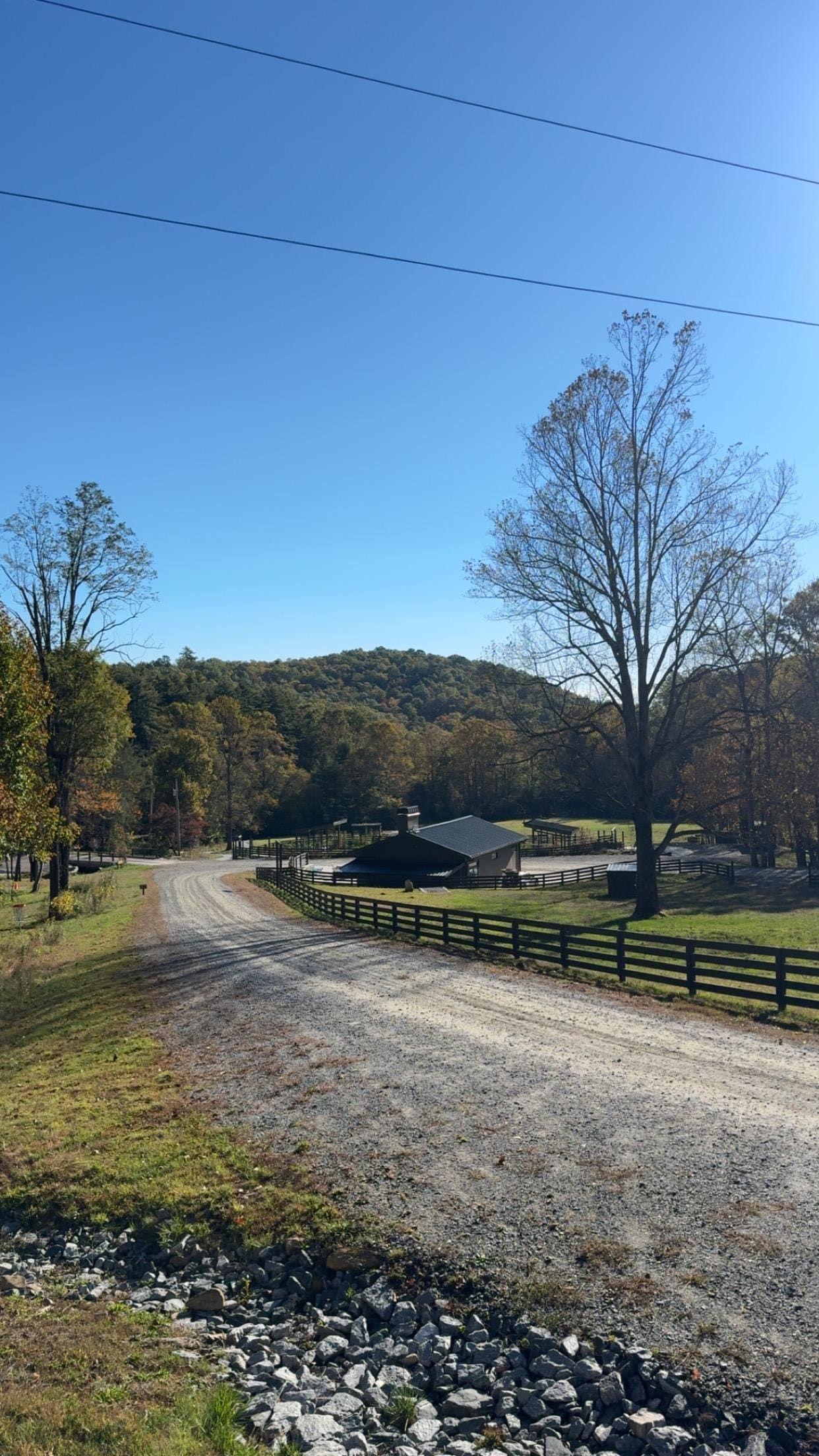 View from the bath house to the store (which had a great meat selection btw)