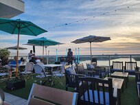 So many places to relax and enjoy the vibe of the the rooftop Sunset lounge. The pool is awesome!