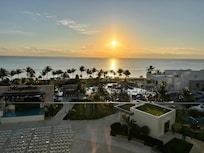 Beautiful sunrise from the yoga deck