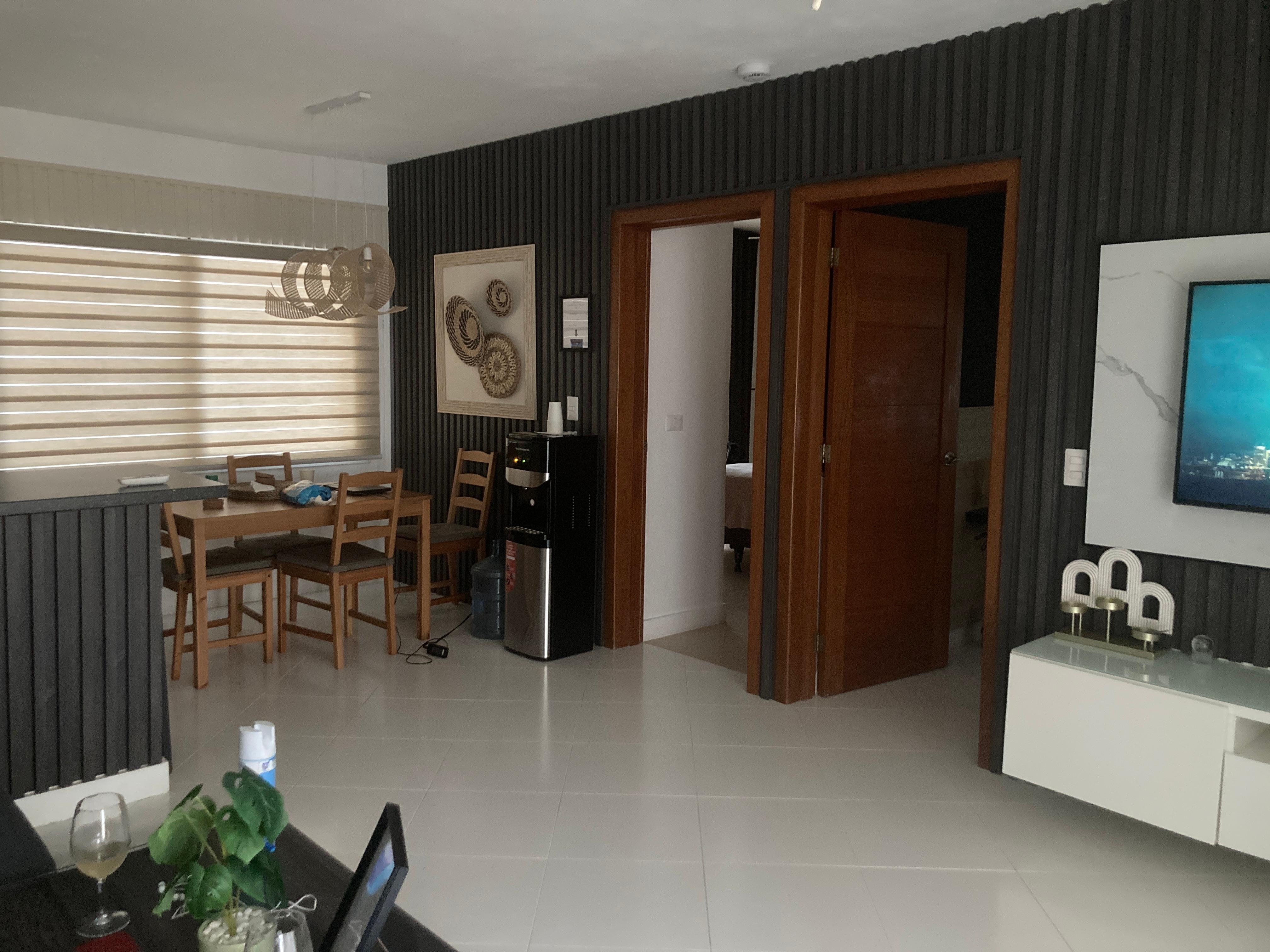 View of the living and dining area of the apartment