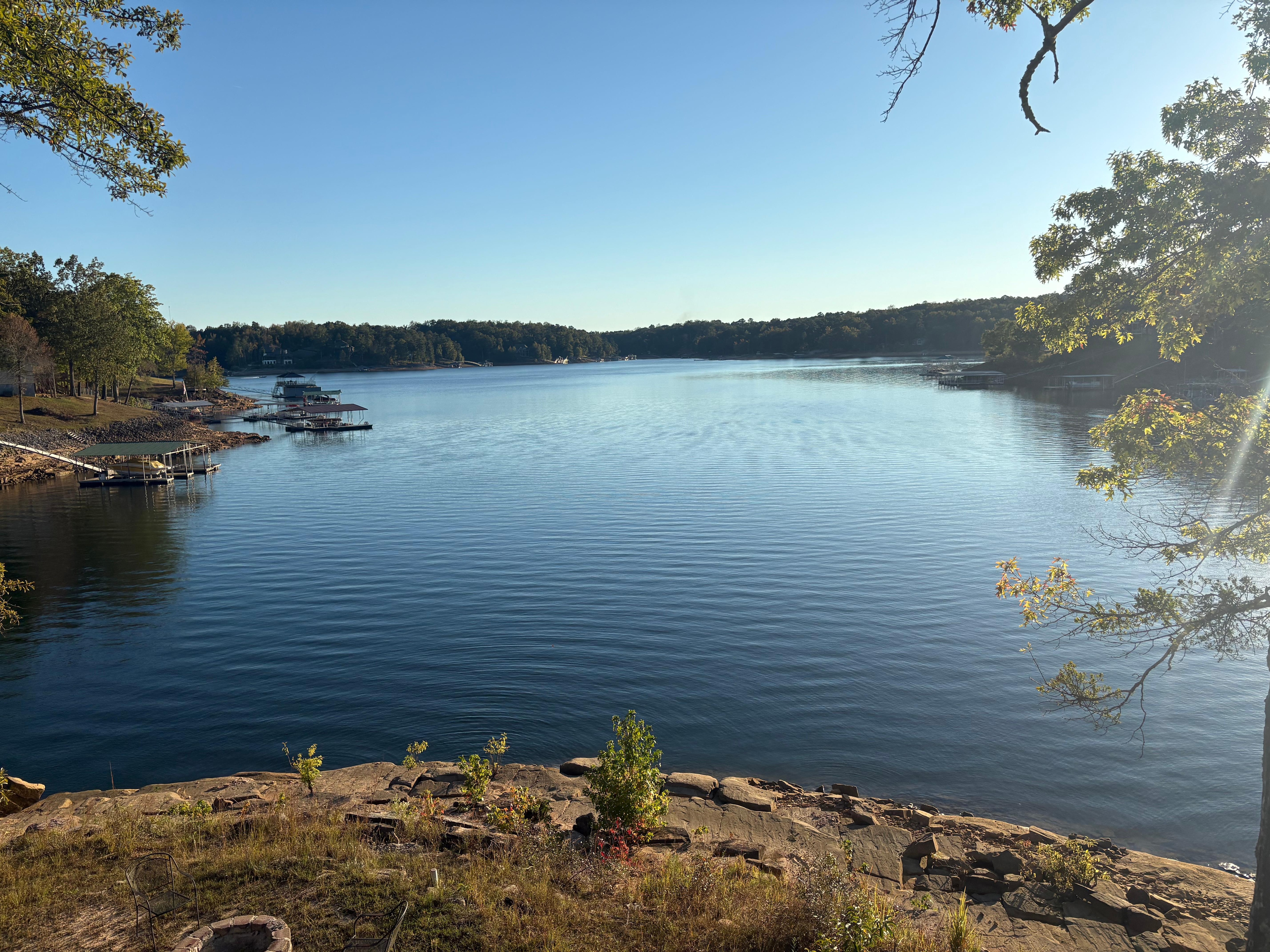 Beautiful view off the back porch. 