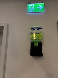 You know it’s noisy when the hotel hangs free earplugs in the hallway