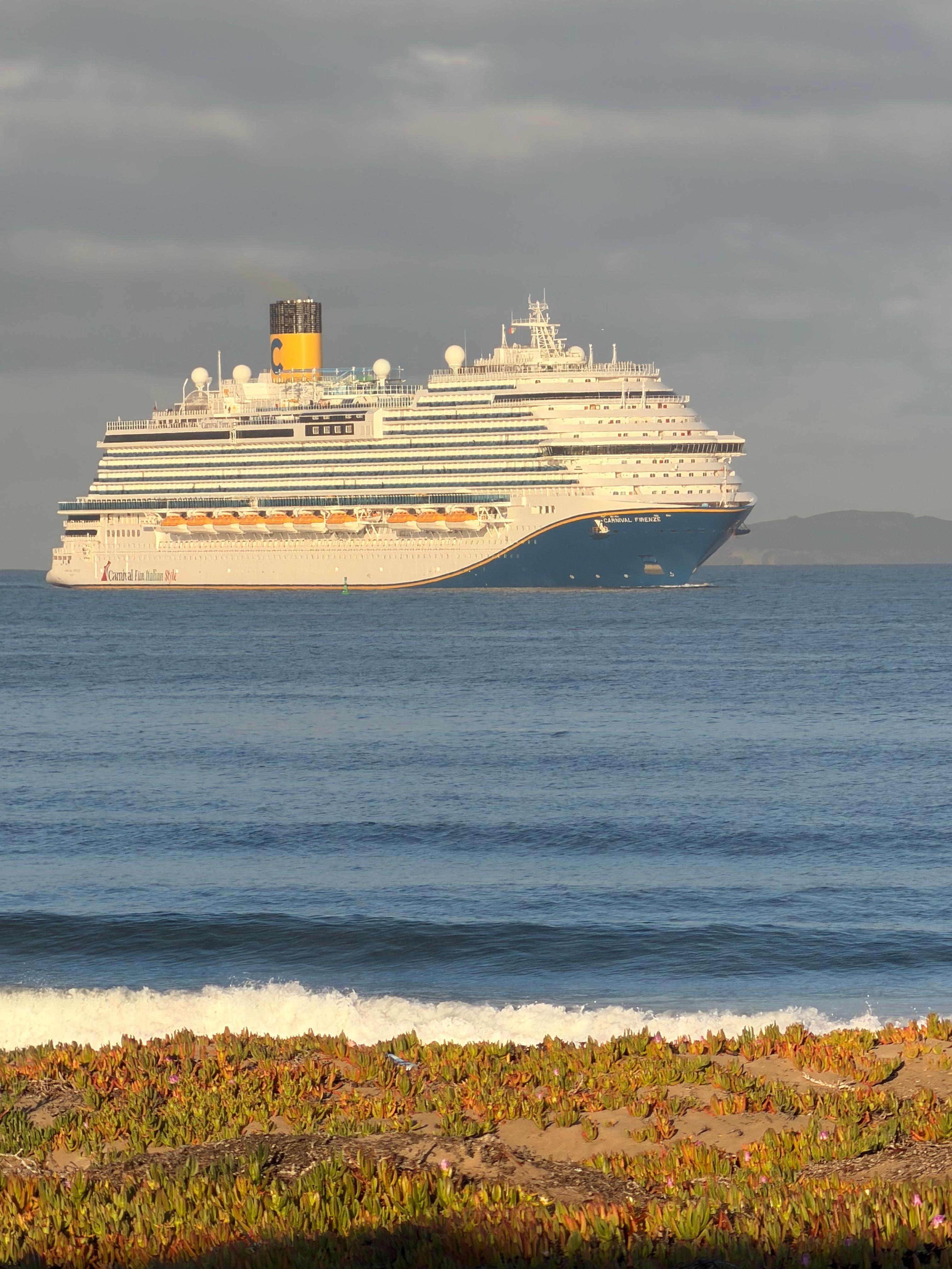 It’s so cool to see all the cruise ships going into the marina 