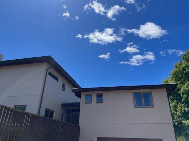 Apartment built above the garage area. 