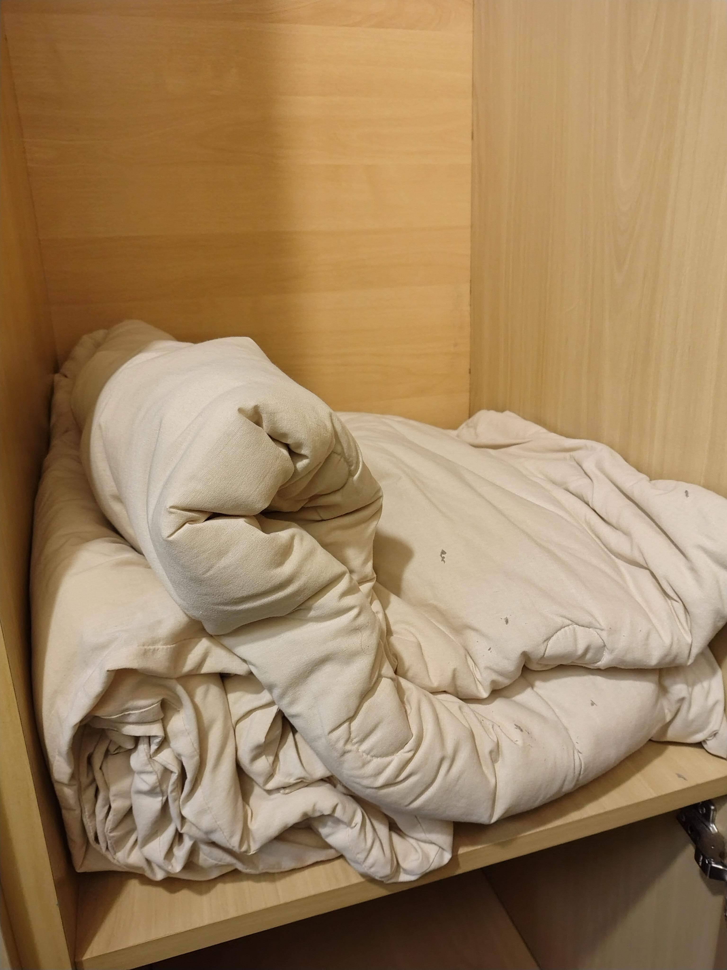 Cobertas com sujeira 